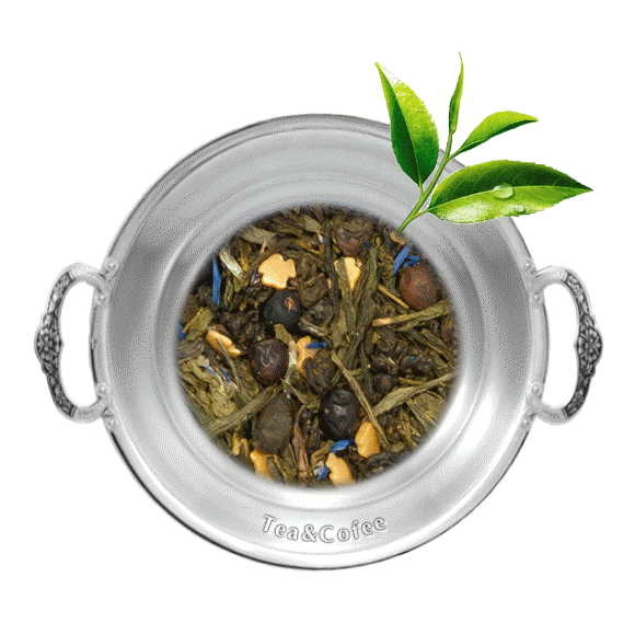 Чай зеленый ароматизированный Золотая рыбка