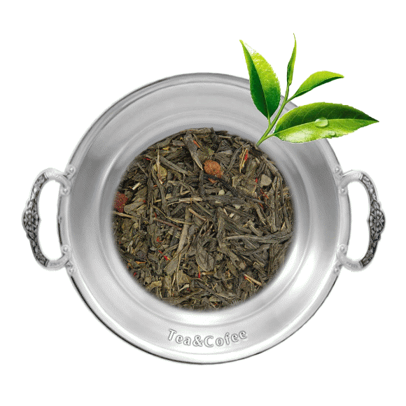 Чай зеленый ароматизированный Клубника (сенча)