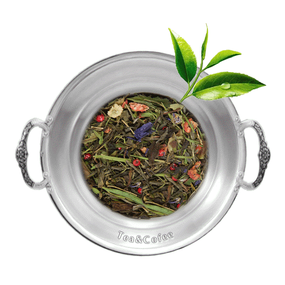 Чай зелёный ароматизированный Клубника-Чили