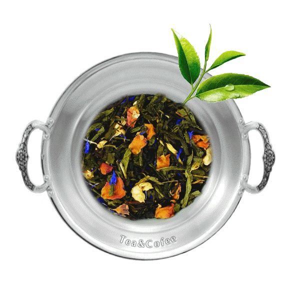 Чай ароматизированный зеленый с черным Изысканный цветок Занзибара