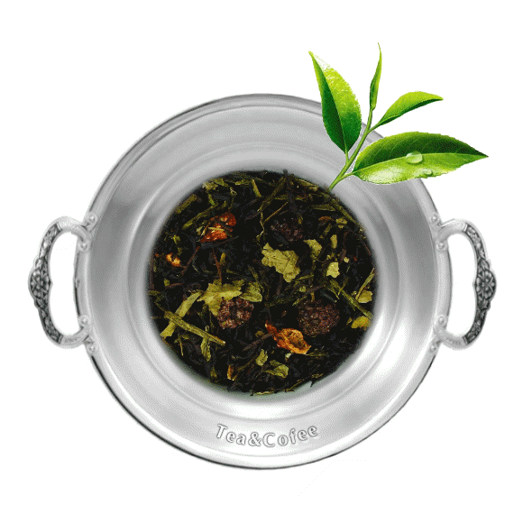 Чай ароматизированный зеленый с черным Лесные ягоды