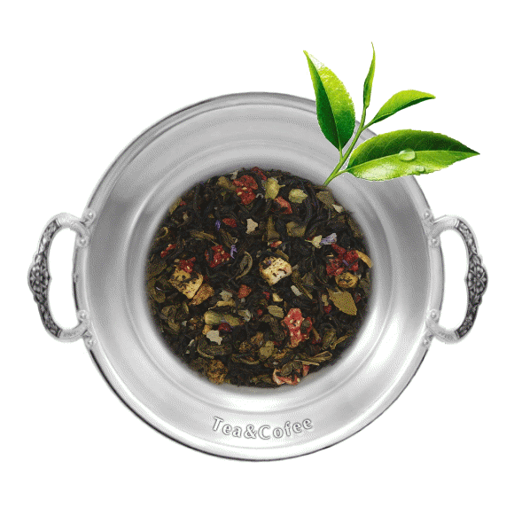 Чай ароматизированный зеленый с черным Царский Экстра